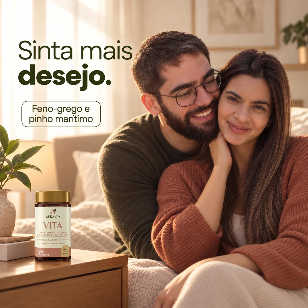 Sinta mais desejo, com feno-grego e pinho marítimo — AERA40+ VITA
